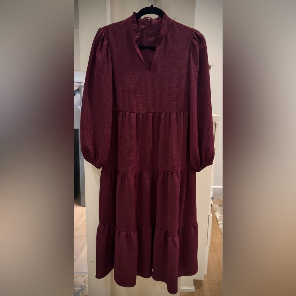 Jessica Howard Rich Burgundy Dress